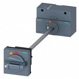 Поворотный привод с установкой на дверь, стандарт IP65, с блокировкой, для 3VA1/5 250 Siemens. Вид 1