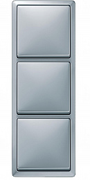 Рамка 3-постовая, sd (алюминий) Merten Artec Schneider Electric. Вид 1