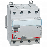 DX3 Блок утечки тока (УЗО) 4-полюсный, 80A, 30mA, тип АC Legrand