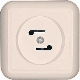 Радиорозетка, О/У монт.пл.30в 50-10000гц (слоновая кость) Прима Systeme Electric. Вид 1