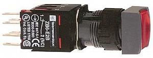 Кнопка 16мм 12-24в красная с подсветкой xb6cf4b5b Schneider Electric. Вид 1