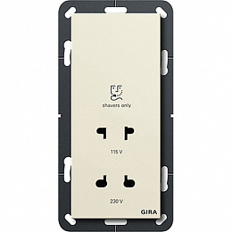 Розетка (бежевый) System 55 Gira. Вид 1