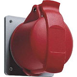 432 RU6 Розетка панельная с прямым унифицированным фланцем 32A, 3P+N+E, IP44 ABB