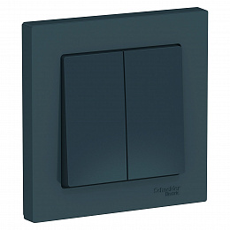 Переключатель 1-клавишный, сх.6, 10АХ, в сборе (изумруд) Atlas Design Systeme Electric. Вид 1
