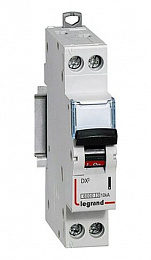 DX3 Автоматический выключатель 1P+N 6A 10kA (хар-ка B) Legrand. Вид 1