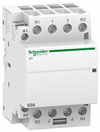 iCT Модульный контактор 63A 2НО+2НЗ 220/240В АС Schneider Electric. Вид 1