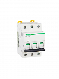 iC65H 3P 40А Автоматический выключатель 3-полюсный, 40А, 10кА (хар-ка C) Schneider Electric. Вид 1