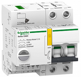 iC60N 2P 10A Автоматический выключатель 2-полюсный, 10А, 6kA (хар-ка С) Reflex Ti24 Schneider Electric. Вид 1