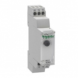 Реле времени (выдержка при включении) 24В, ~24...240В, релейный выход Schneider Electric. Вид 1