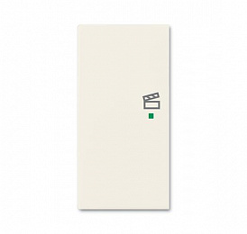 SRS-2-L-96 Клавиша двойная левая free@home, сцена, Basic 55, chalet-white ABB. Вид 1