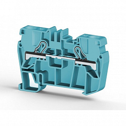PYK6 Клеммник пружинный быстрозажимной (Push in) 6 мм² (синий) Klemsan. Вид 1