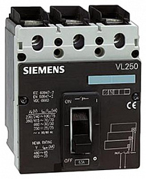 VL 160N Выключатель без расцепителя 3-пол. 160А 55kA Siemens. Вид 1
