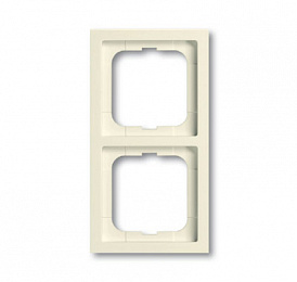 1722-182K Рамка 2-постовая, серия, серия solo/future, цвет linear, цвет слоновая кость ABB. Вид 1