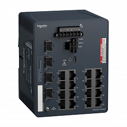 Коммутатор управляемый Modicon, 16TX/4SFP 1Gb Schneider Electric. Вид 1