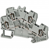 2 уровн клеммник пруж проход 4мм2 2/2тчк, синий Schneider Electric