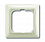 2511-96-507 Рамка 1-постовая с декоративной накладкой (шале/белый) Basic 55 ABB. Вид 1.