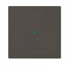 SR-1-95 Клавиша одинарная free@home, Basic 55, ch?teau-black ABB. Вид 1
