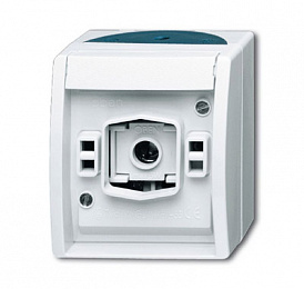 2661 W-53 Корпус светового сигнала для ламп с цоколем Е-10, для открытой установки, IP44, серия ocean, цвет серый/сине-зелёный ABB. Вид 1