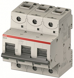 S803N C6 Автоматический выключатель 3-полюсный, 6А, Icu=36кА (хар-ка C) ABB. Вид 1