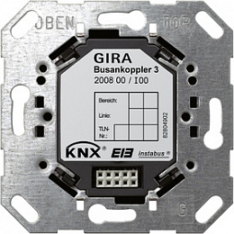 200800 Шинный контроллер 3 (Шинный соединитель скрытый монтаж KNX/EIB) GIRA. Вид 1