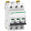 iC60L 3P 32А Автоматический выключатель 3-полюсный, 32А, 15кА (хар-ка B) Schneider Electric. Вид 1.