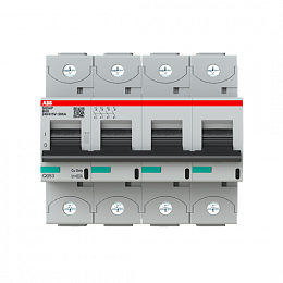 S804P B80 Автоматический выключатель 4-полюсный, 80A, 50kA (хар-ка B) ABB. Вид 1