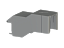 ККВ240 Защитный профиль для AVK240B (серый) Klemsan. Вид 1.