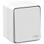 Переключатель 1-клавишный, 10 АХ, О/У (белый) AtlasDesign PROFI IP54 Systeme Electric. Вид 3.
