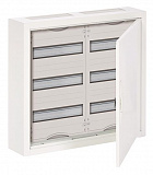 AT 32 E Щит навесной 2ряда/3рейки на 72 модуля 524х574х140 IP43 (в сборе) ABB