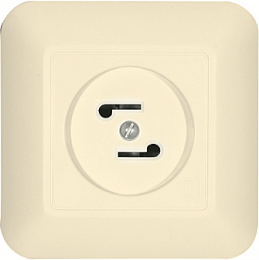 Радиорозетка, С/У, 30в 50-10000гц (слоновая кость) Прима Systeme Electric. Вид 1