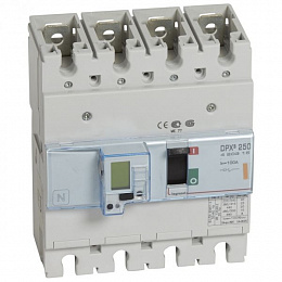 DPX3 250 Термо-магнитный 4-полюсный автомат 100А, 25kA Legrand. Вид 1