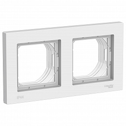 Рамка 2-постовая IP44 (белый) Atlas Design Systeme Electric. Вид 1