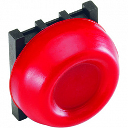KP6-40R Кнопка c красным резиновым колпачком с монтажной колодкой IP66 ABB. Вид 1