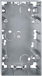 Корпус для открытого монтажа, 2-постовый, sd (алюминий) Merten Schneider Electric. Вид 1