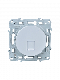 Розетка RJ45 infraplus, неэкранированный кабель, кат.6е (белый) Odace Schneider Electric. Вид 1