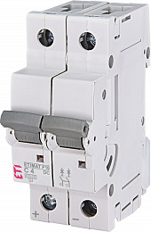 Авт. выключатель ETIMAT P10 DC 2p C 4A (10 kA) ETI. Вид 1