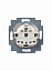 6523 UR-103-500 Механизм светорегулятора для LED-ламп, поворотный, без монтажных лапок, 2-100 Вт/Ва, скрытая установка  ABB. Вид 1.