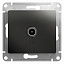Розетка TV проходная 4db (антрацит) Glossa Systeme Electric. Вид 1.