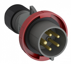 Вилка кабельная easy&safe 416ep3w, 16а, 3p+n+e, ip67, 3ч ABB. Вид 1