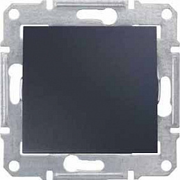 Выключатель 1-клавишный, IP44, сх. 1, 10а, 250В (графит) Sedna Schneider Electric. Вид 1