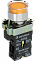 LAY5-BW3561 Кнопка управления жёлтая d22мм с подсветкой 1нз ИЭК. Вид 1.