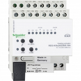 Актор для обогева REG-K /6Х24/230/0.16А KNX Schneider Electric. Вид 1
