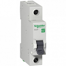 Автоматический выключатель 1-полюсный, 50А, 4,5kА (хар-ка B) EASY 9 Schneider Electric. Вид 1