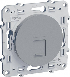 Розетка RJ45 infraplus, неэкранированный кабель, кат. 5е (алюминий) Odace Schneider Electric. Вид 1
