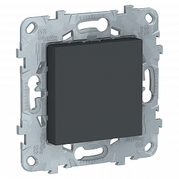 Заглушка 45х45 (антрацит) Unica New Schneider Electric. Вид 1