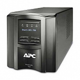 ИБП APC Smart-UPS SMT, Line-Interactive, 750VA / 500W, Tower, IEC, с ЖК-индикатором, 230 В, Serial+USB, SmartSlot APC