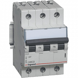 XS3 Автоматический выключатель 3-полюсный 6A 4,5kА (хар-ка С) Legrand. Вид 1