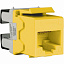 Модуль rj45 keystone кат.5е utp жёлтый Schneider Electric. Вид 1.