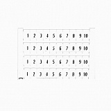 RC510 10Х(71-80) Маркировка номеров горизонтальная TYCO