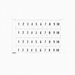 RC510 10Х(71-80) Маркировка номеров горизонтальная TYCO. Вид 1